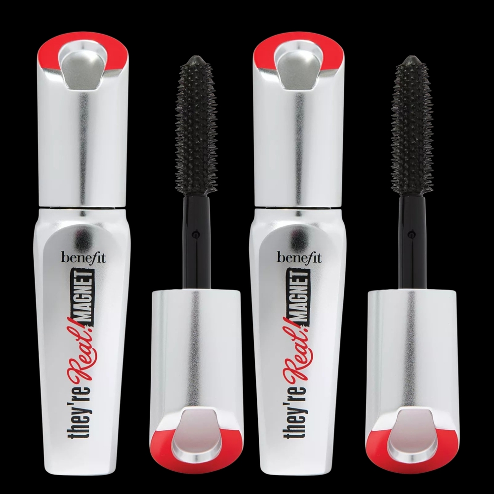 Benefit They're Real! Magnet Mascara - Silver and Red SET Of 2 Minis
